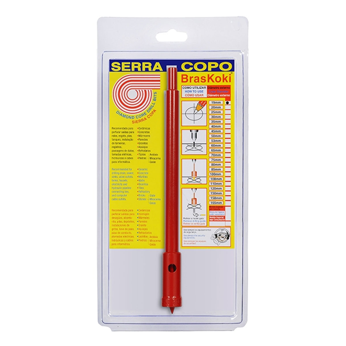 Serra Copo Diamantada 19mm Braskoki