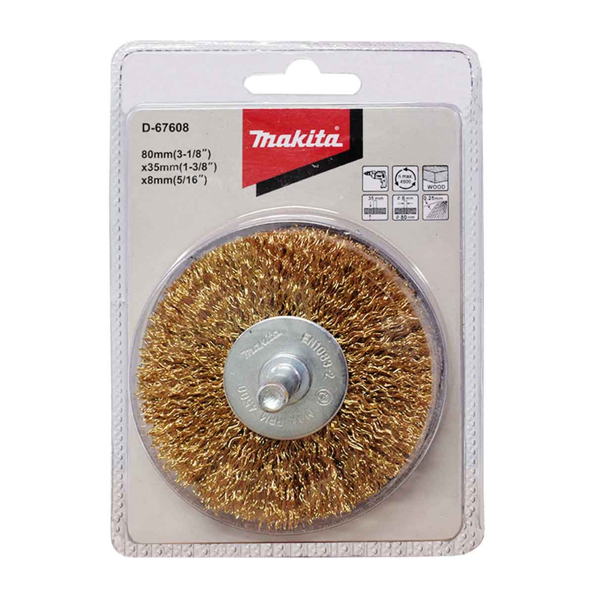 Escova de Aço Circular 80x35 D-67608 Makita