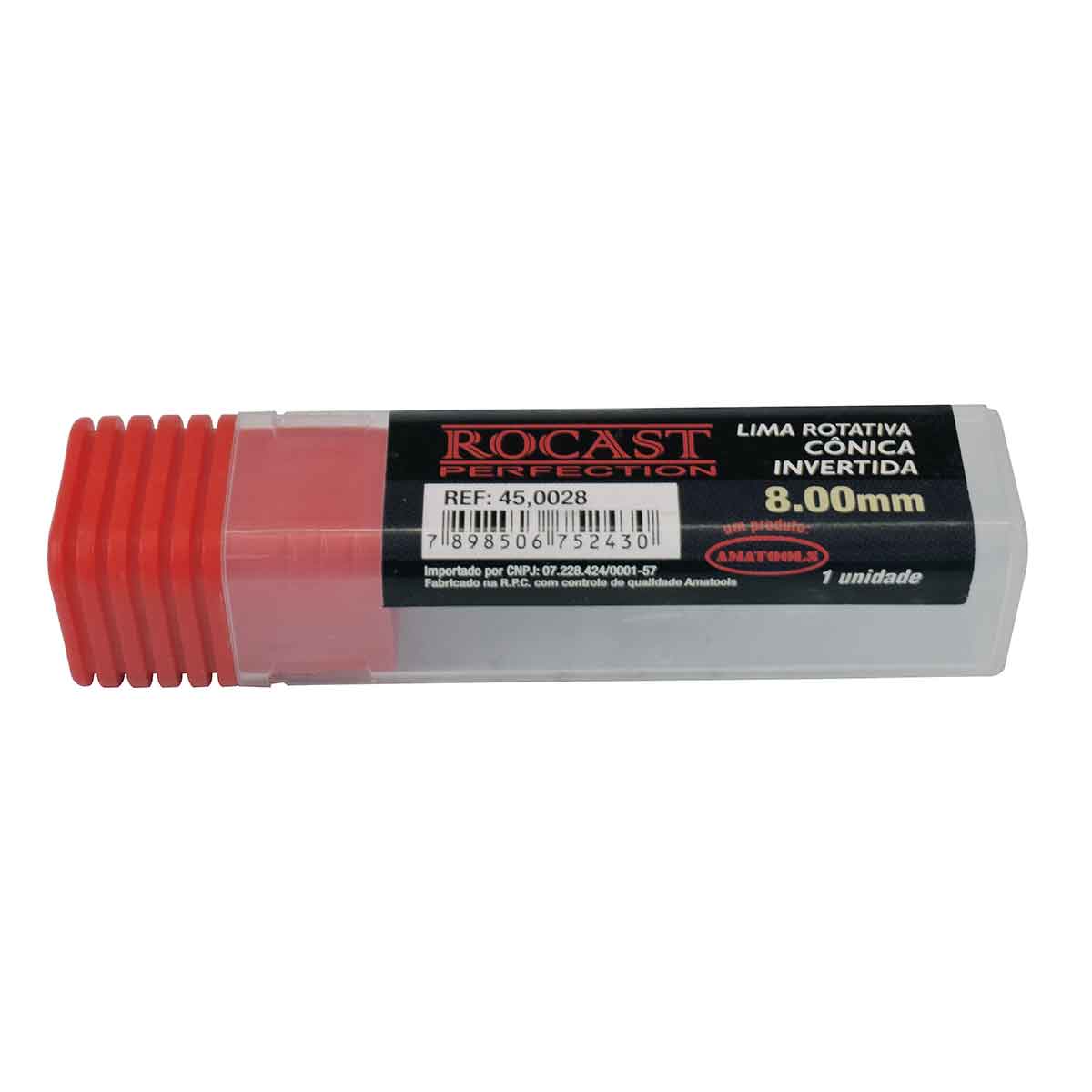 Lima Rotativa Cônica Invertida 08x10 Rocast