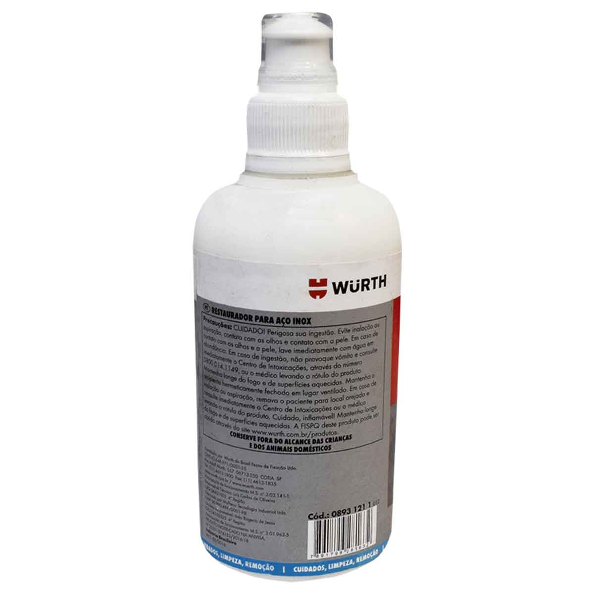 Restaurador para Aço Inox 250ml Wurth