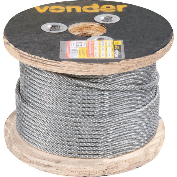 Cabo Aço Galvanizado 4,8-3/16 6x7 Vonder