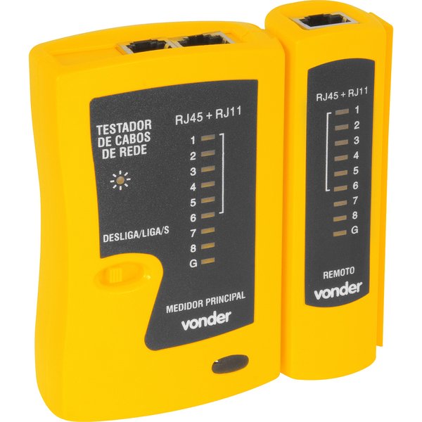 Testador Cabo de Rede com Acessórios Vonder