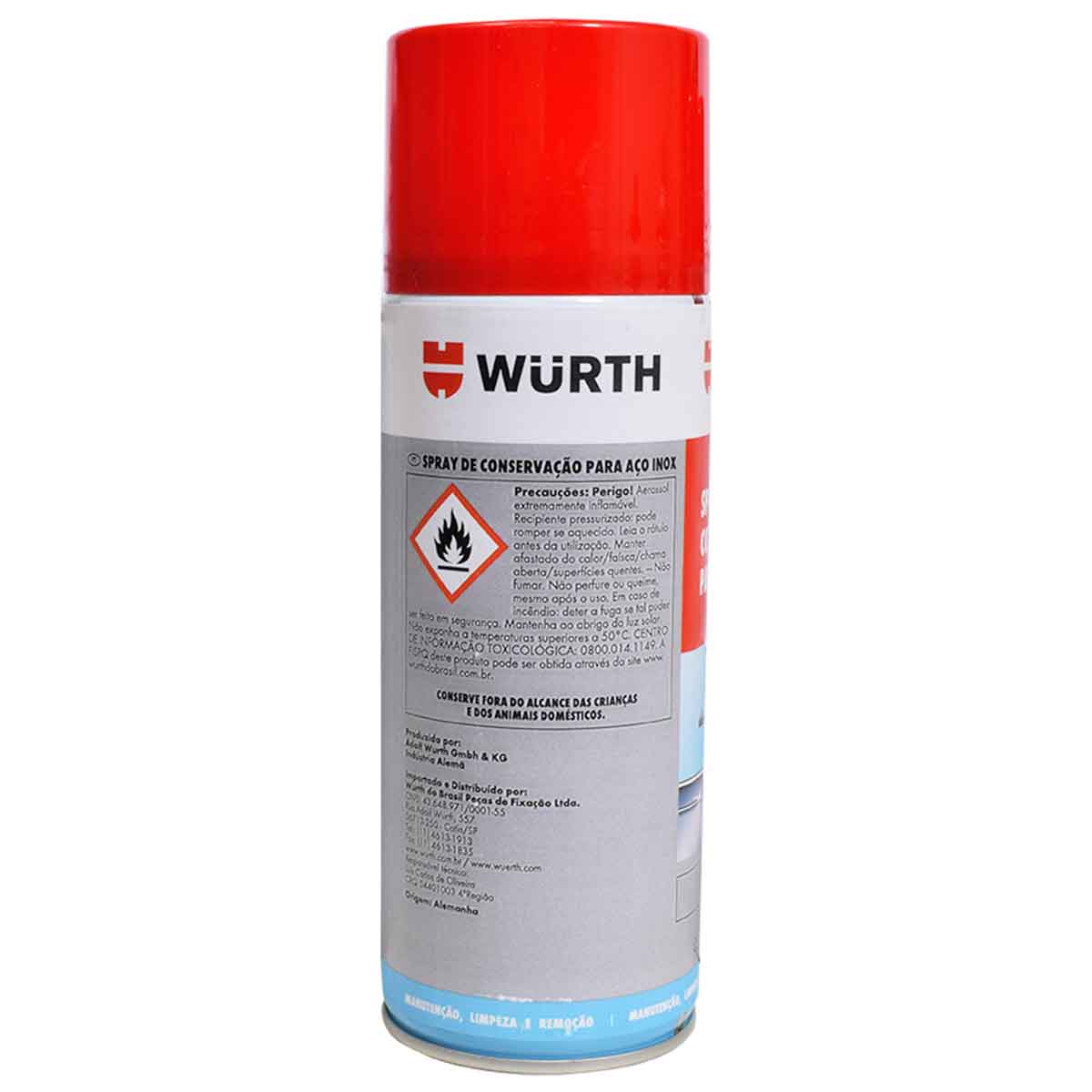 Spray para Manutenção de Aço Inox 400ml Wurth