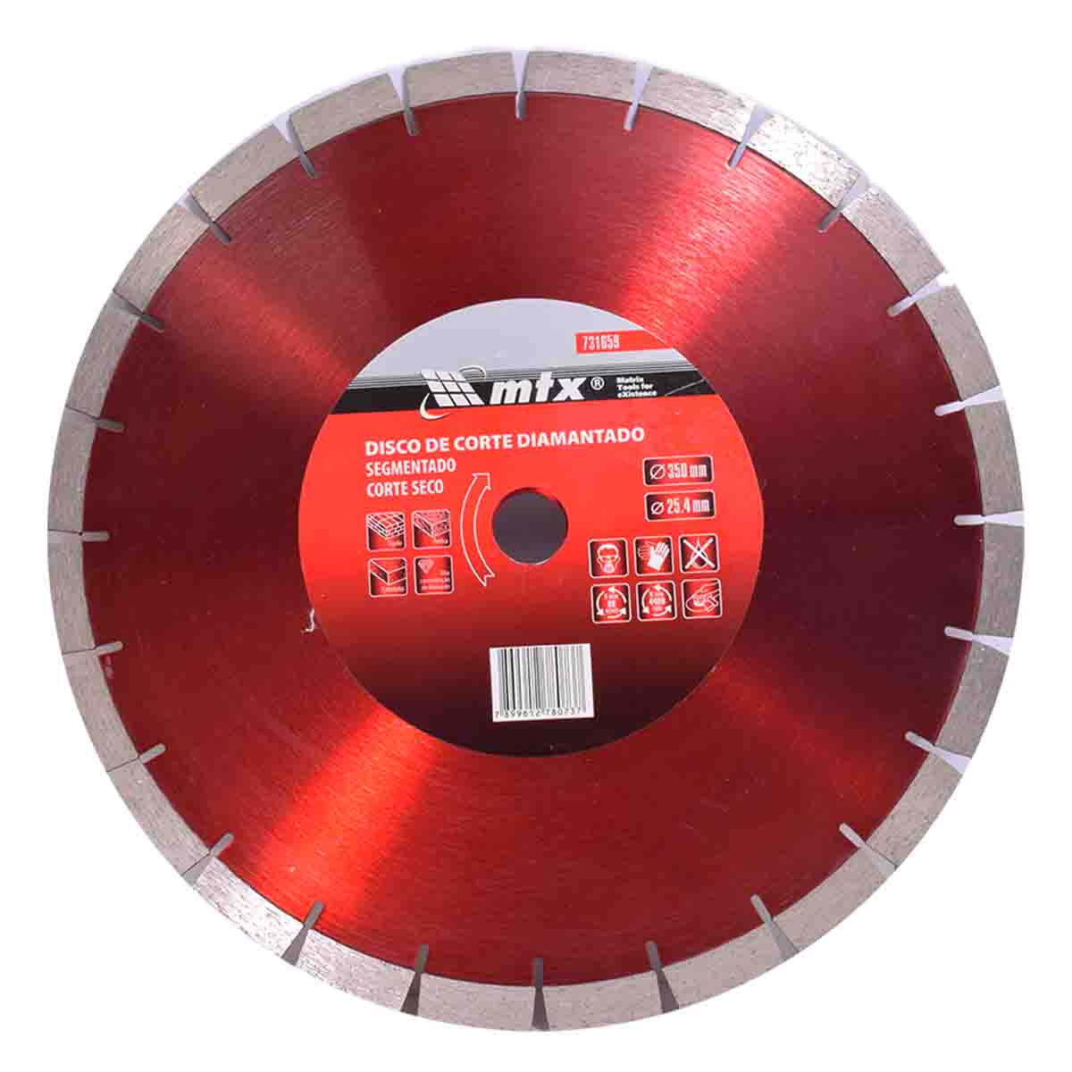 Disco Diamantado Segmentado Asfalto/Concreto 350mm MTX Disco Diamantado Segmentado Asfalto/Concreto 350mm MTX