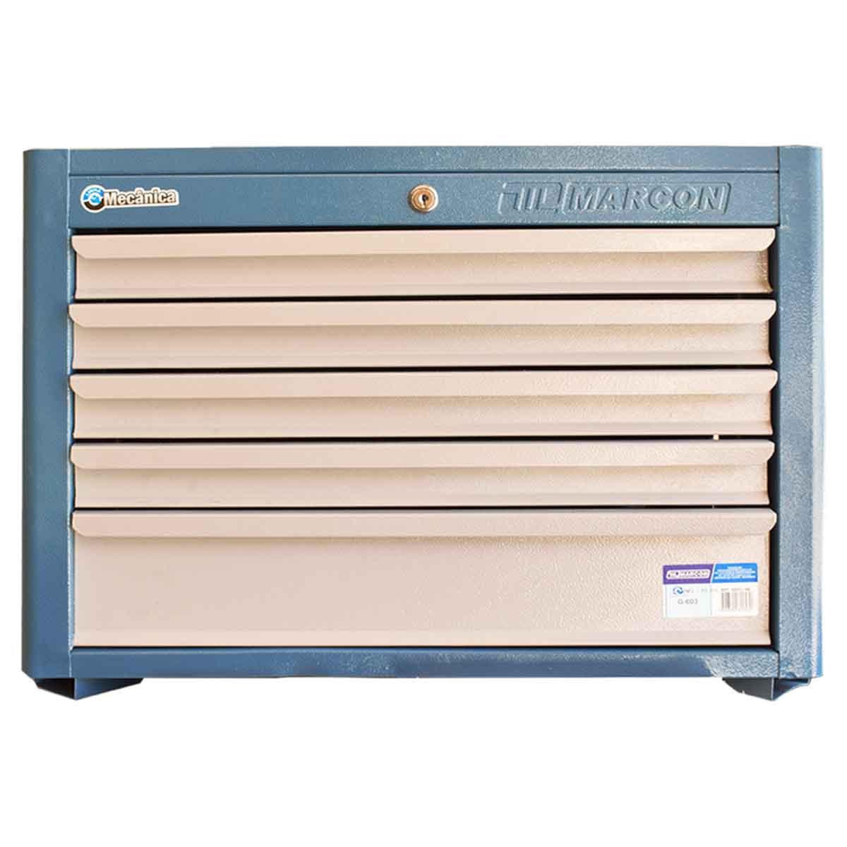 Gaveteiro Modular com 5 Gavetas e 1 Divisória G-603 Marcon