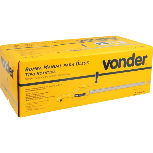 Bomba Manual Rotativa para Transferir Óleos Vonder