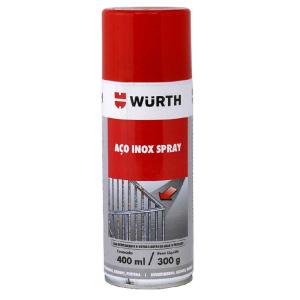 Spray de Aço Inox 400ml/300g Brilho Metálico Wurth
