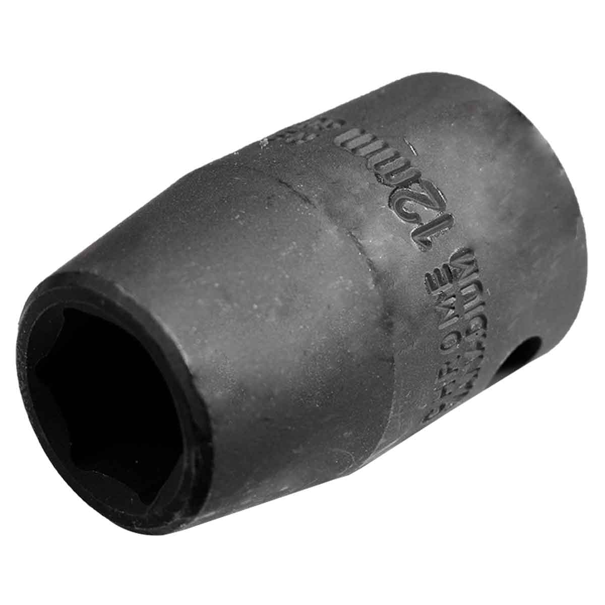 Soquete Impacto Sextavado CR-V 1/2 Pol 12mm Curto Waft