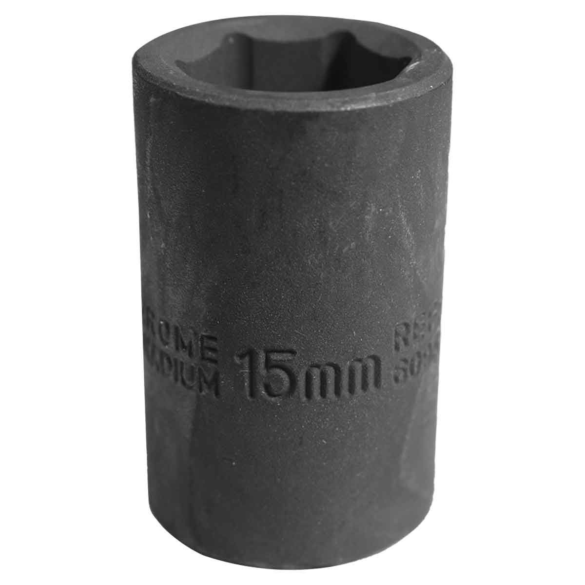 Soquete Impacto Sextavado CR-V 1/2 Pol 15mm Curto Waft