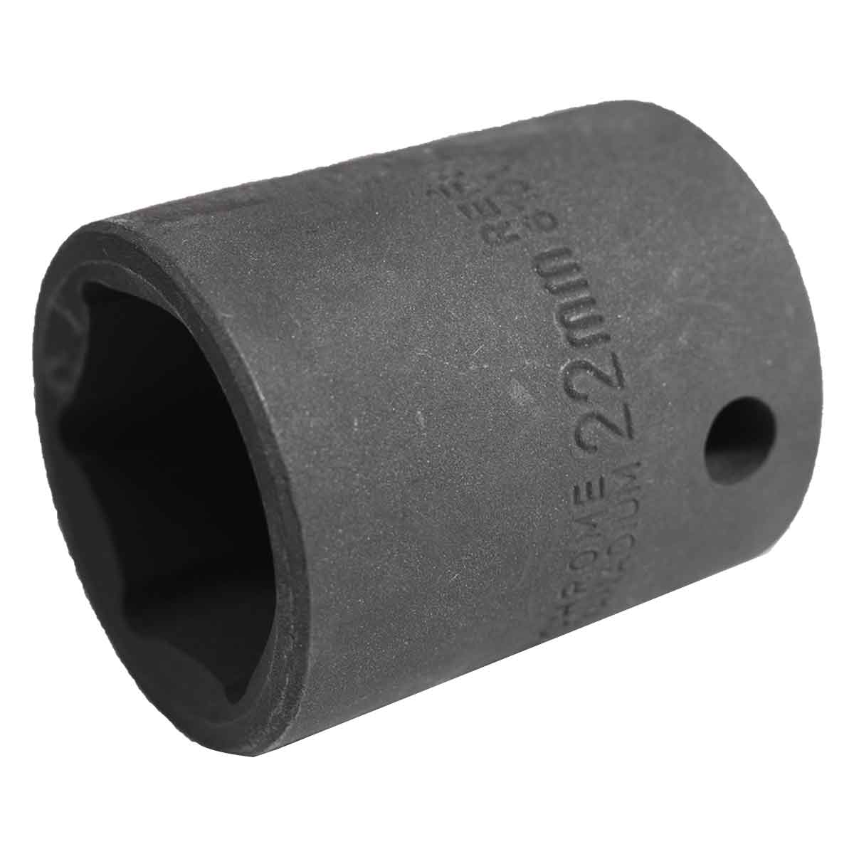 Soquete Impacto Sextavado CR-V 1/2 Pol 22mm Curto Waft