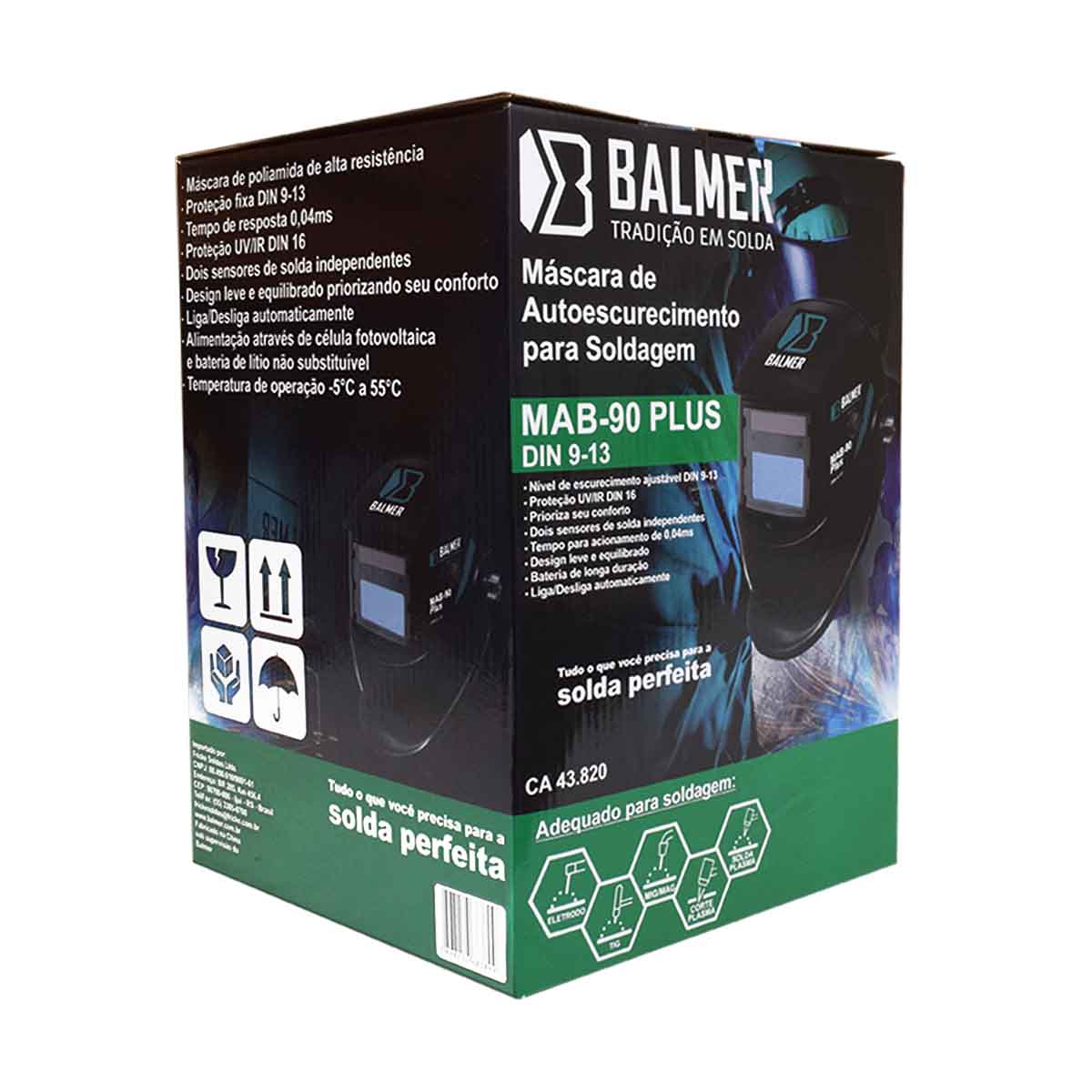 Máscara Eletrônica Mab 90 Plus Regulável DIN 09-13 Balmer