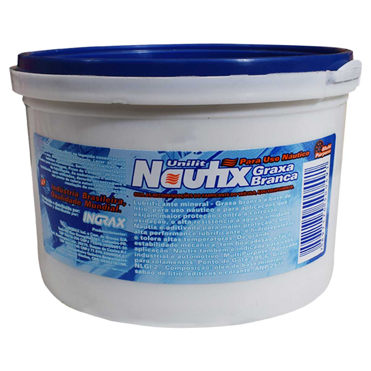 Graxa Branca Náutica Unilit Nautix 500g Ingrax