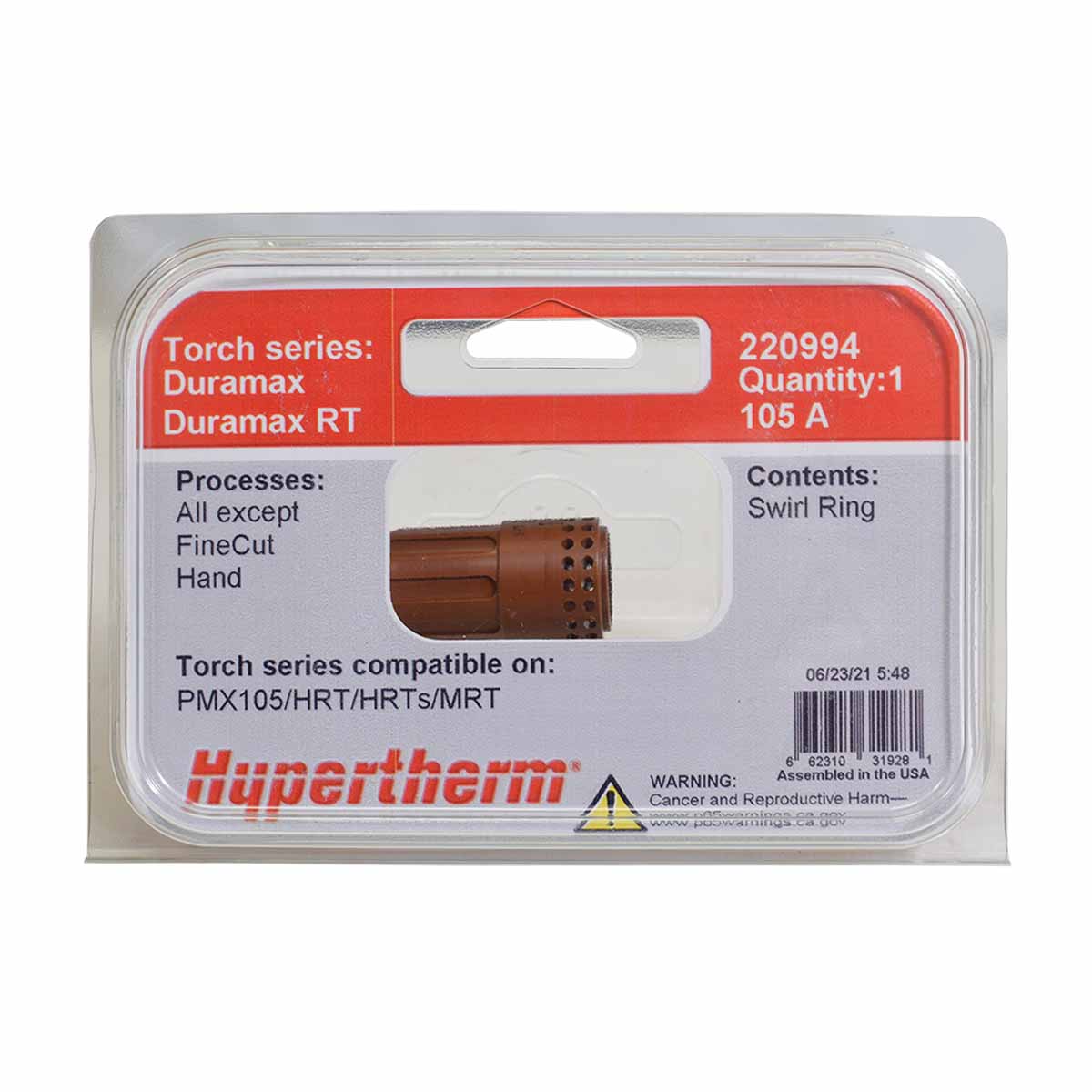 Difusor Pmx 105 220994 Hypertherm