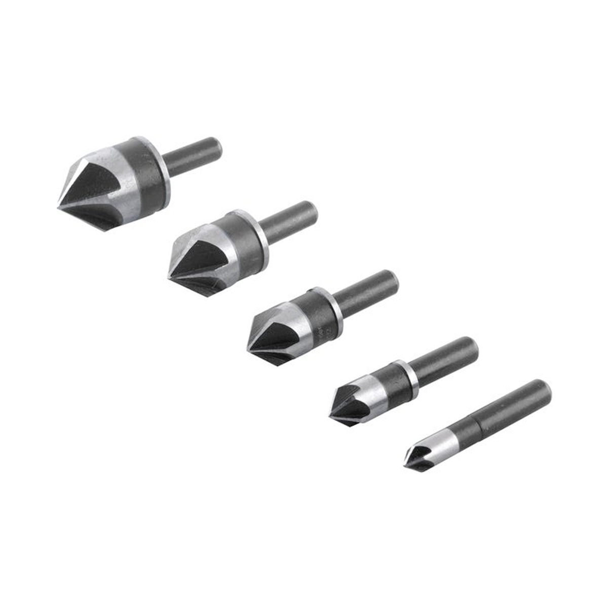 Jogo Escareadores Aço Rápido 1/4 a 3/4 5 Peças Vonder