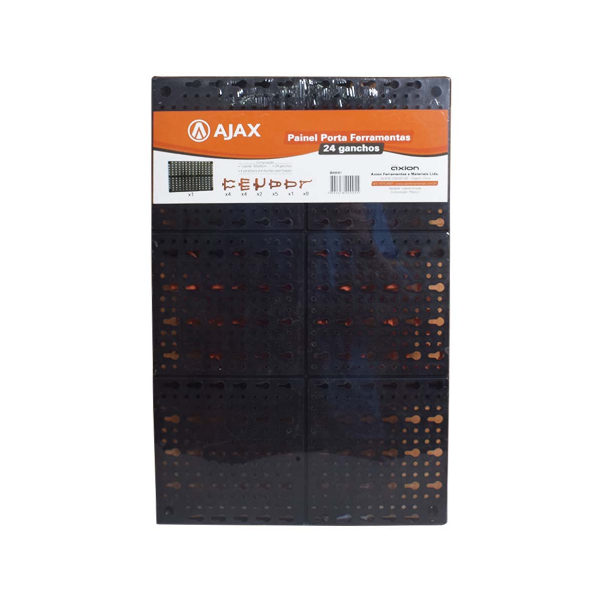 Painel Porta Ferramentas Com 24 Ganchos Ajax