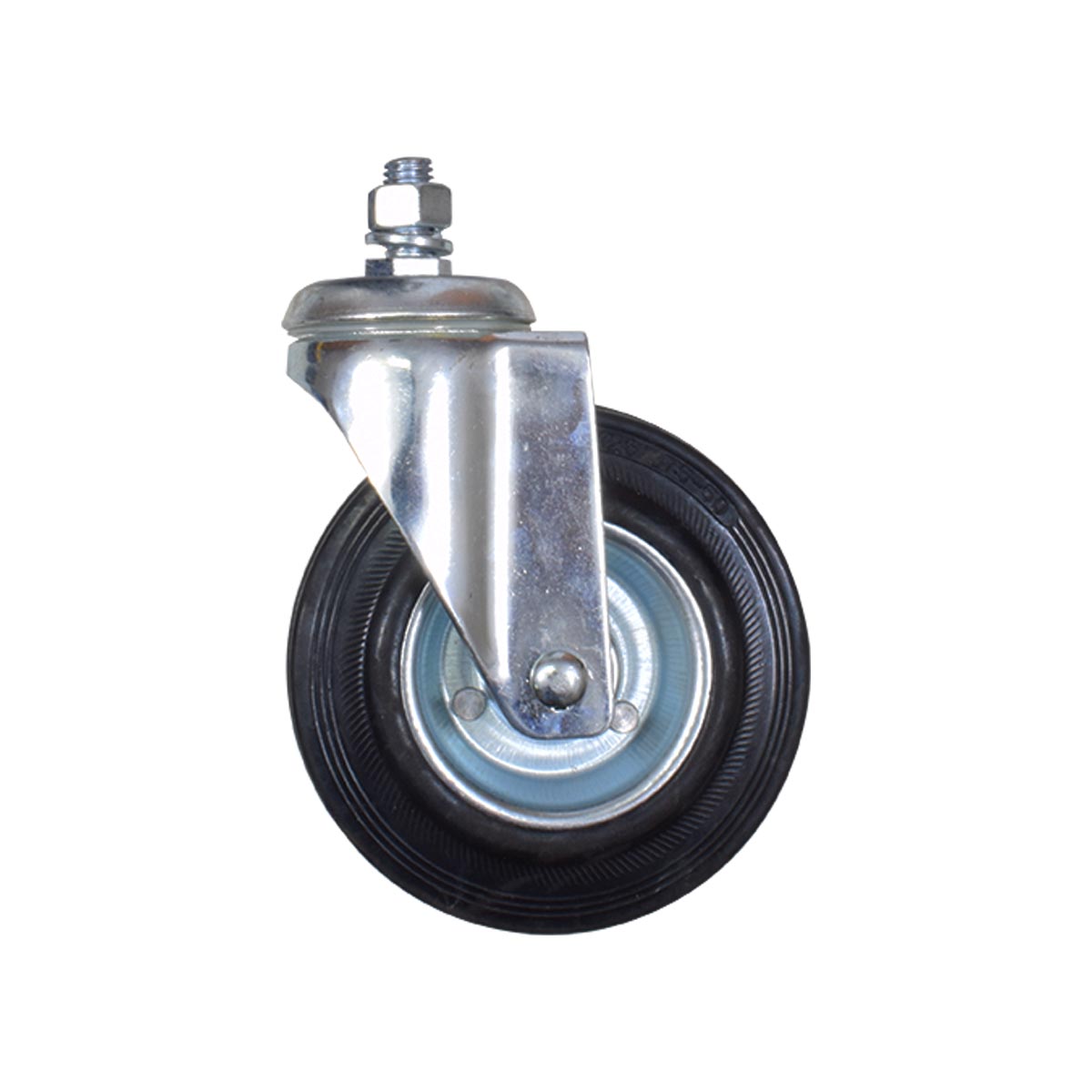 Rodízio Rosca Giratória 05 Polegadas Borracha A09752-GR Ajax