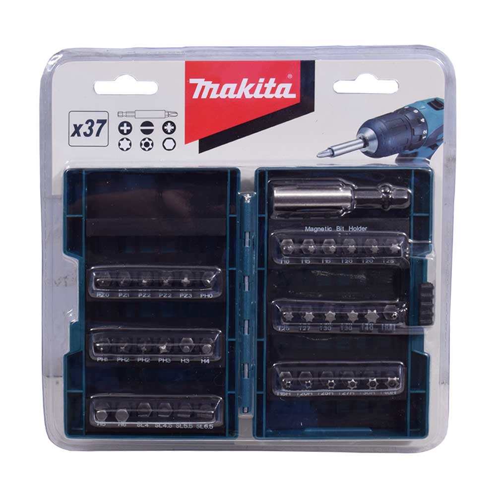 Jogo Bits Fenda Phillips 37 Peças B-28606 Makita