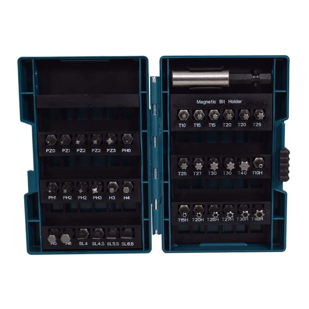 Jogo Bits Fenda Phillips 37 Peças B-28606 Makita