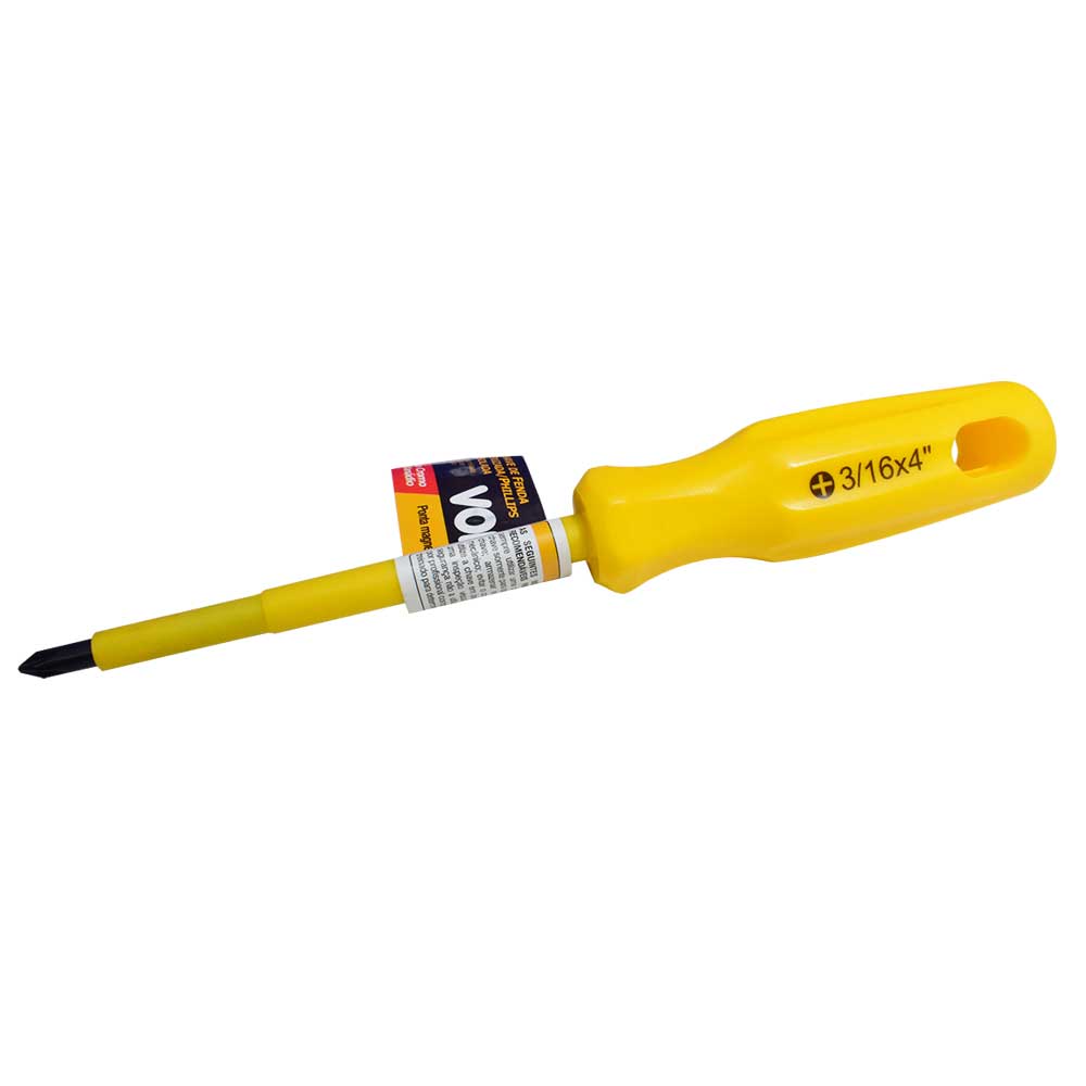 Chave Phillips com Haste Isolada 3/16 x 4 Pol Vonder