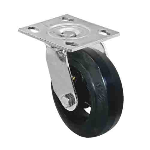 Rodízio Giratório 05 Pol Borracha Moldada A09852-G AJAX