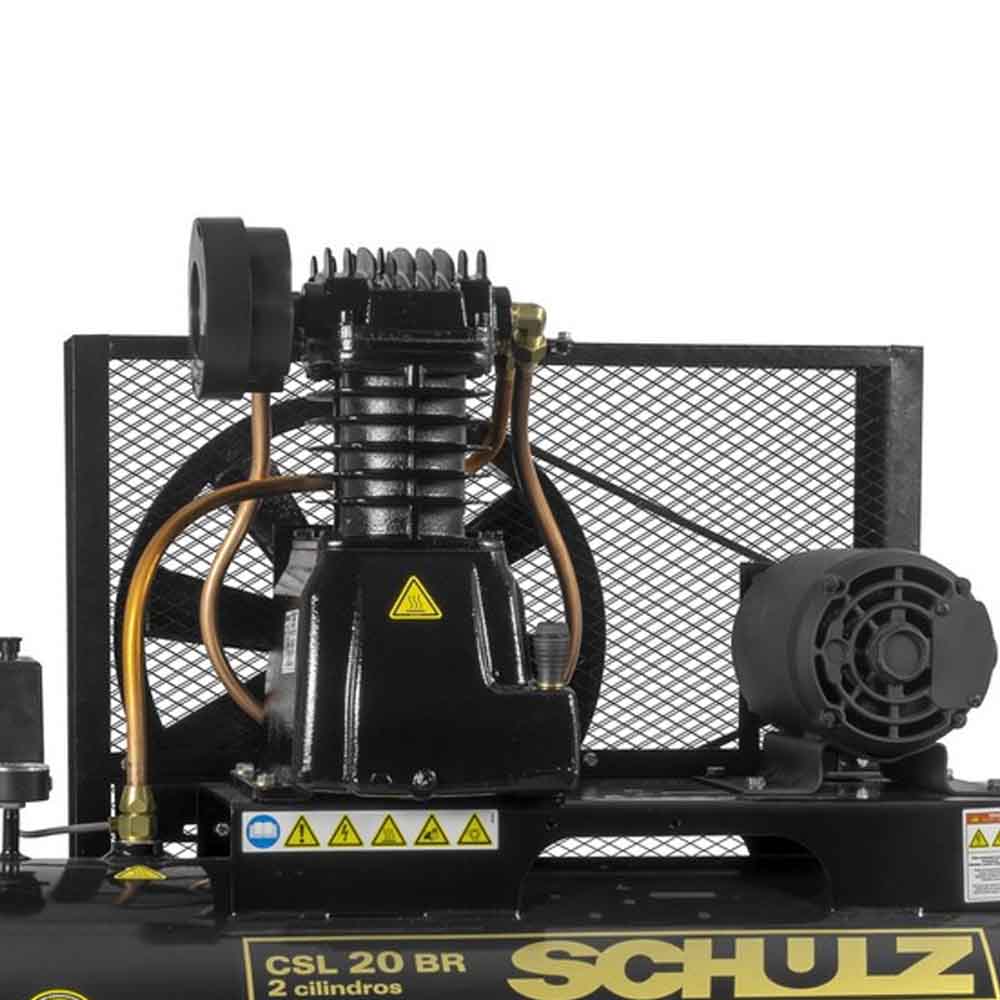 Compressor Bravo CSL 20/200L 175PSI 5CV Trifásico Schulz