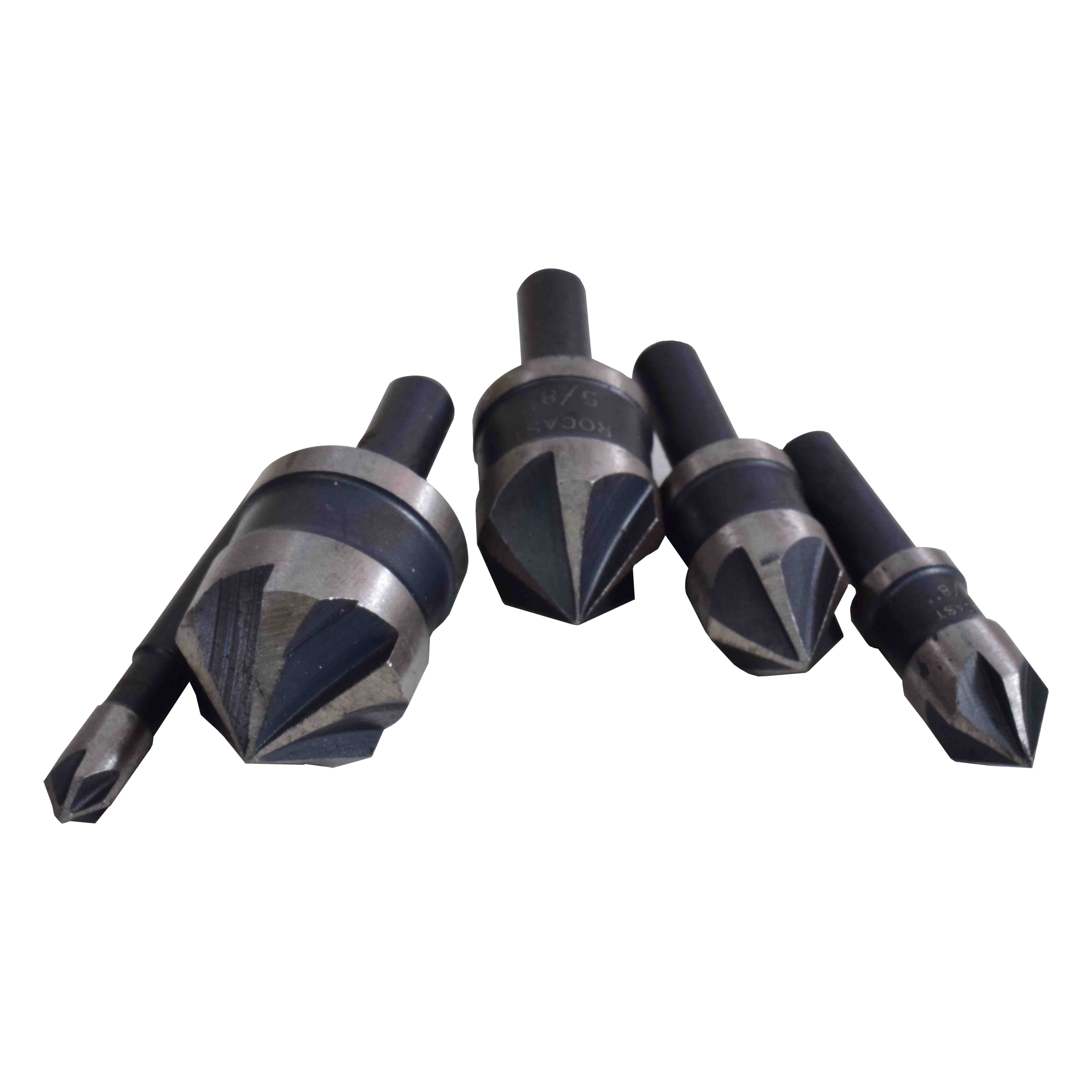 Jogo de Escareadores 1/4 Pol -3/4 Pol 05 Peças Rocast