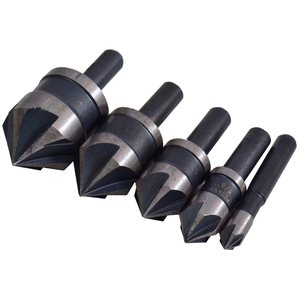 Jogo de Escareadores 1/4 Pol -3/4 Pol 05 Peças Rocast