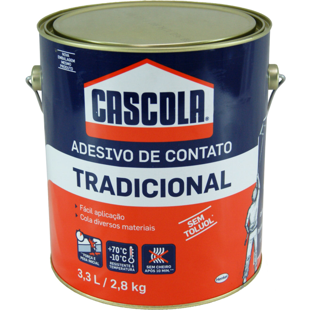Adesivo de contato Cascola Tradicional sem Toluol 2,8kg- Henkel