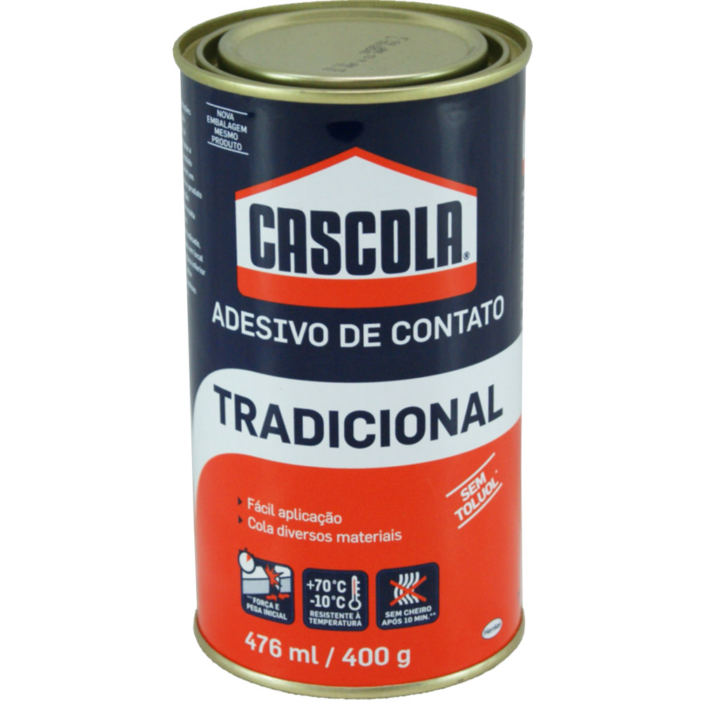 Adesivo de contato Cascola Tradicional sem Toluol 400g- Henkel