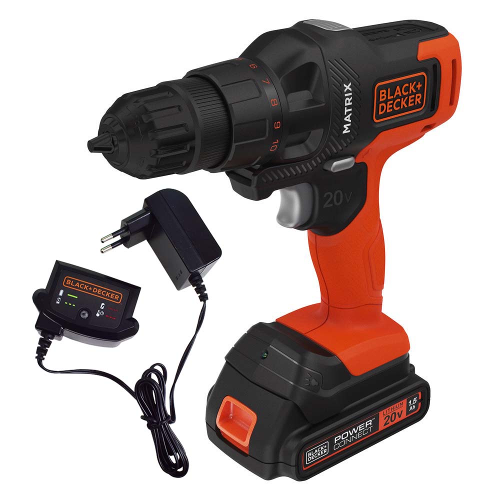 Kit Furadeira/Parafusadeira Matrix 6 em 1 20V MTX20K6A B+D