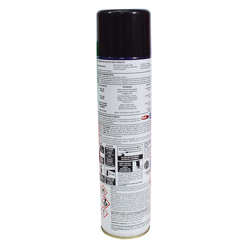 Tinta Spray Uso Geral 8701 Preto Brilhante 360ml Colorgin