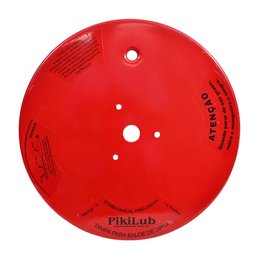 Tampa P/ Balde Bomba Graxa 20kg TK-20 Pikilub