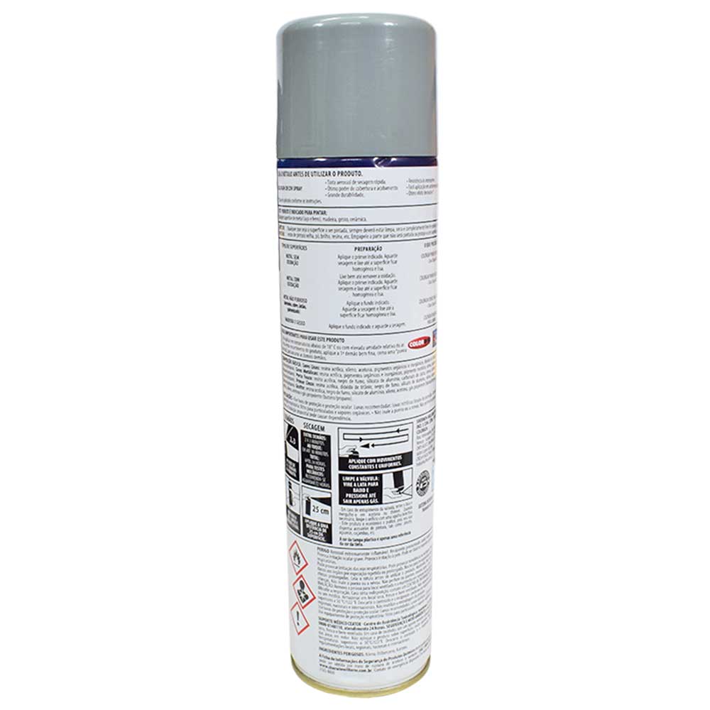 Tinta Spray Uso Geral 8651 Cinza 360ml Colorgin