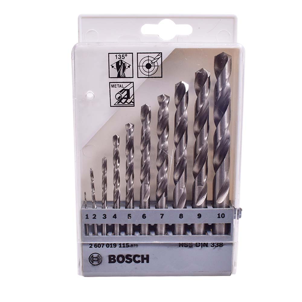 Jogo de Broca HSS Metal Com 10 Peças Bosch 