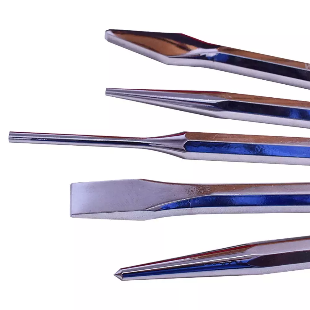 Jogo Talhadeira Saca Pino Punção 5 Peças Worker