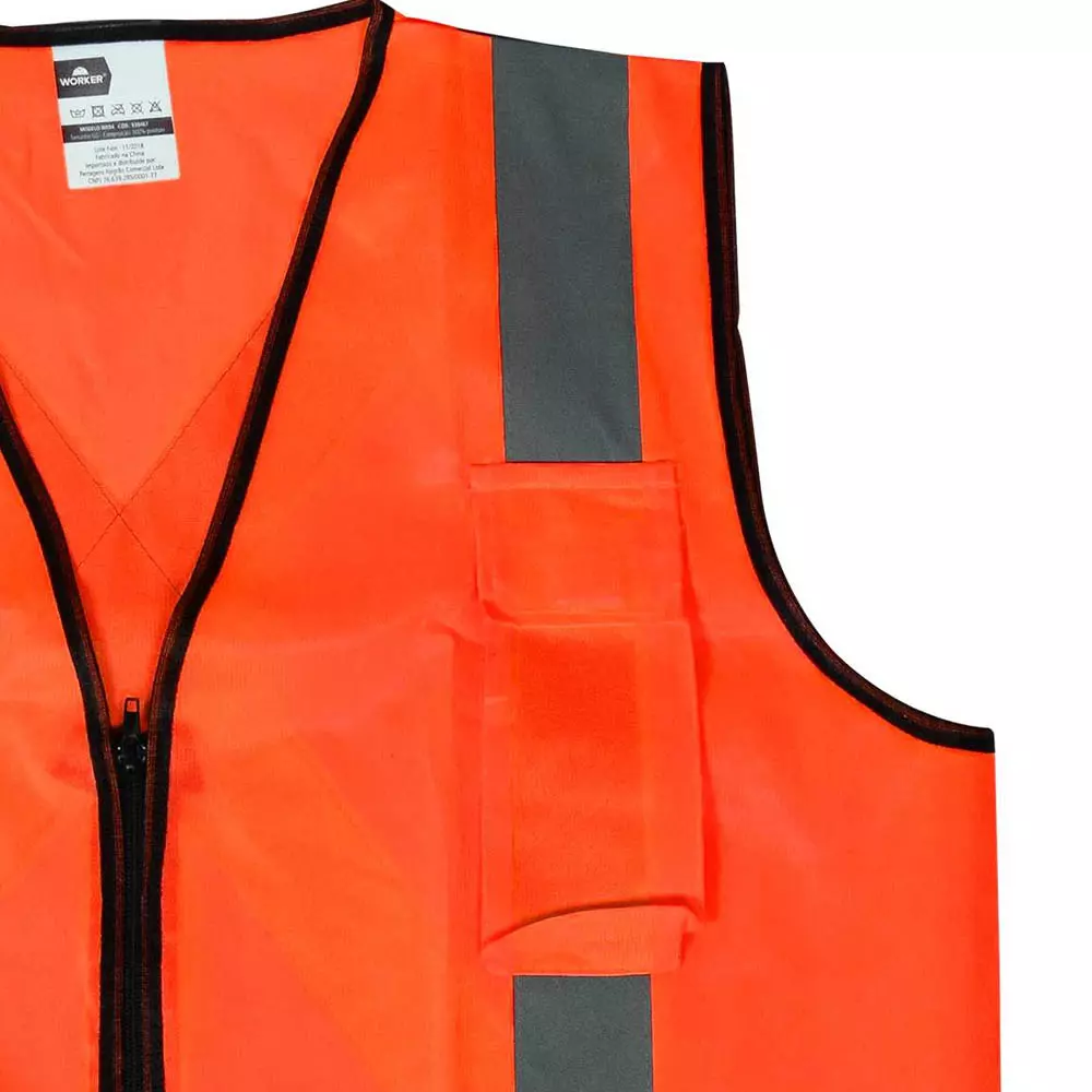 Colete Refletivo Lj 2 Bolsos Worker
