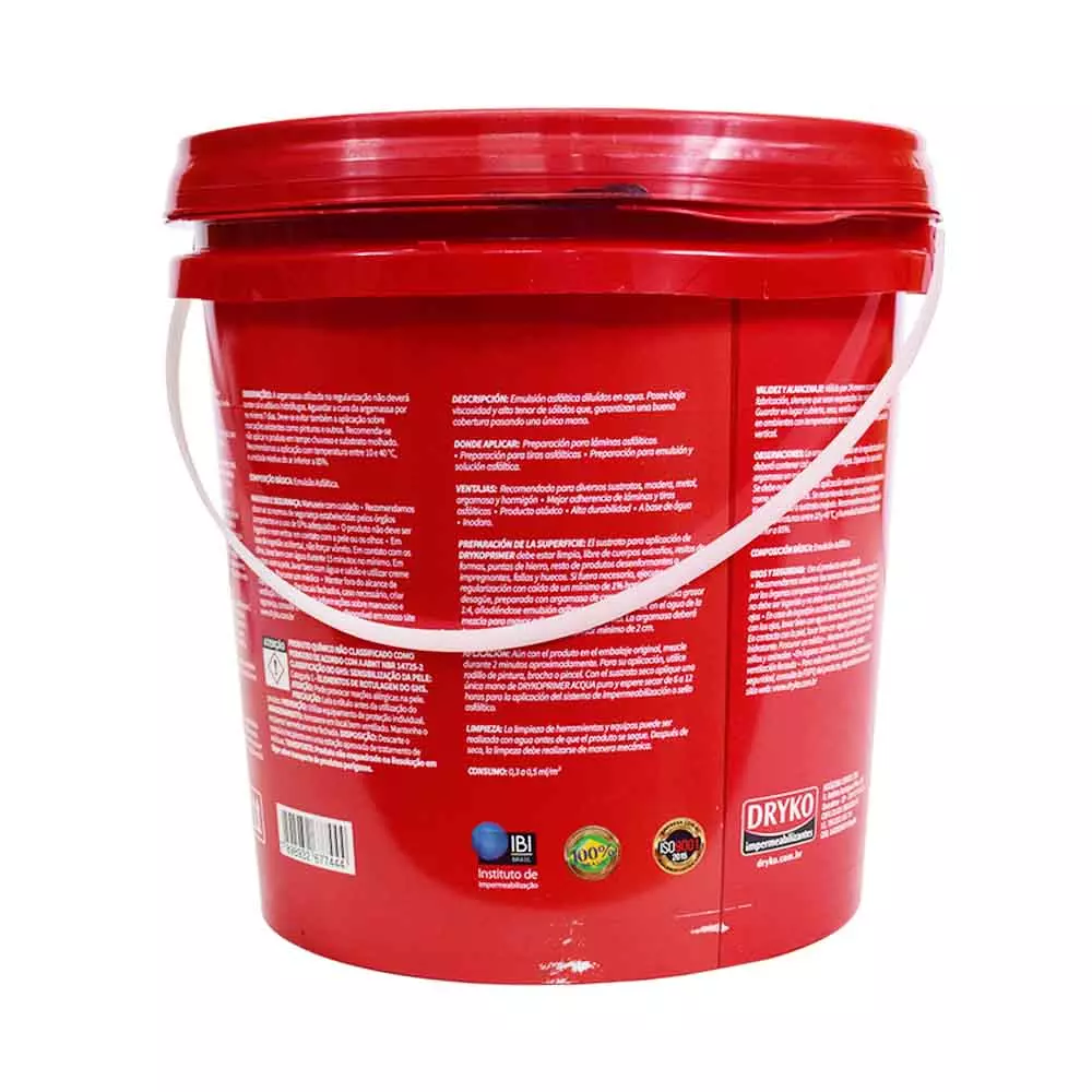 Impermeabilizante Asfaltico Acqua P/Manta 3,6L Drykoprimer