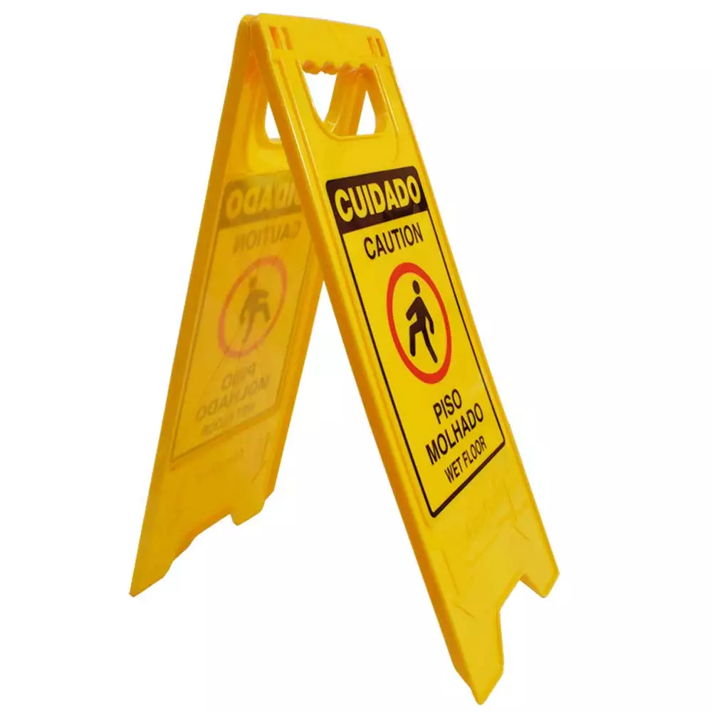 Cavalete Poliestireno 21x53cm Piso Molhado Sinalize