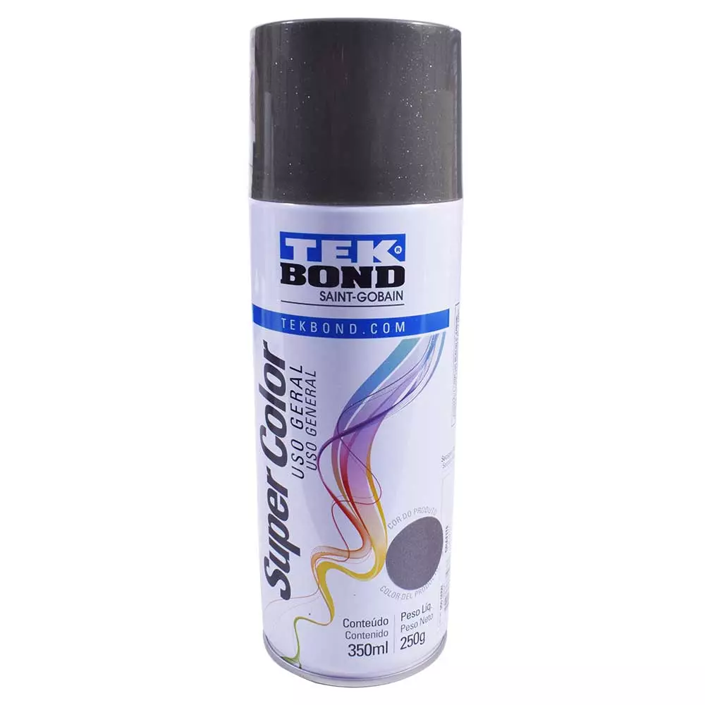 Tinta Spray Uso Geral Grafite 350ml Tekbond 