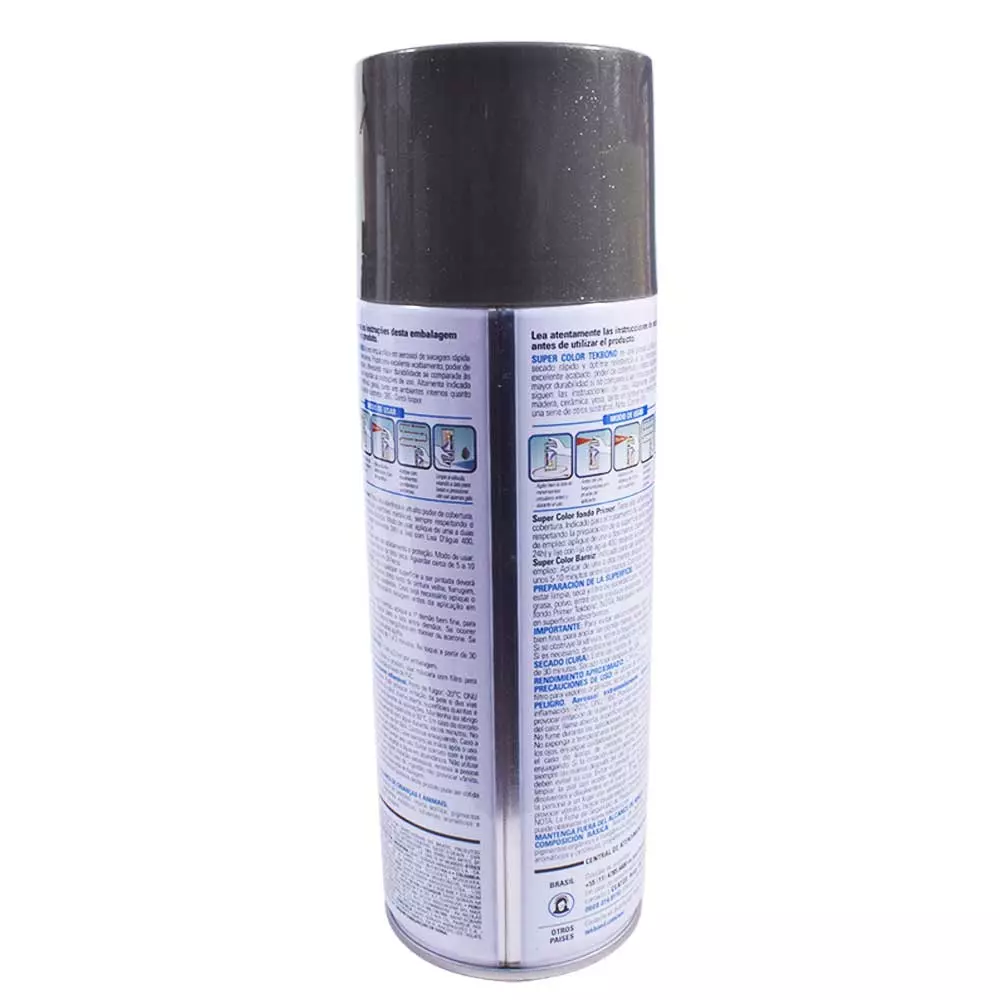 Tinta Spray Uso Geral Grafite 350ml Tekbond 