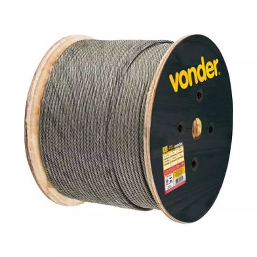 Cabo Aço Galvanizado Af 3,2-1/8 6x7 Vonder