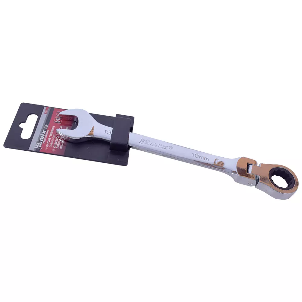 Chave Combinada 19mm C/ Catraca Reversível Articulada MTX