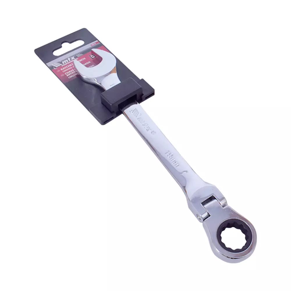 Chave Combinada 19mm C/ Catraca Reversível Articulada MTX