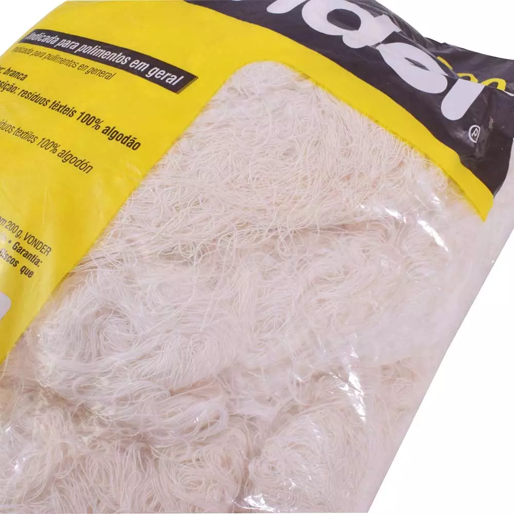 Estopa para Polimento Branca com 200G Vonder