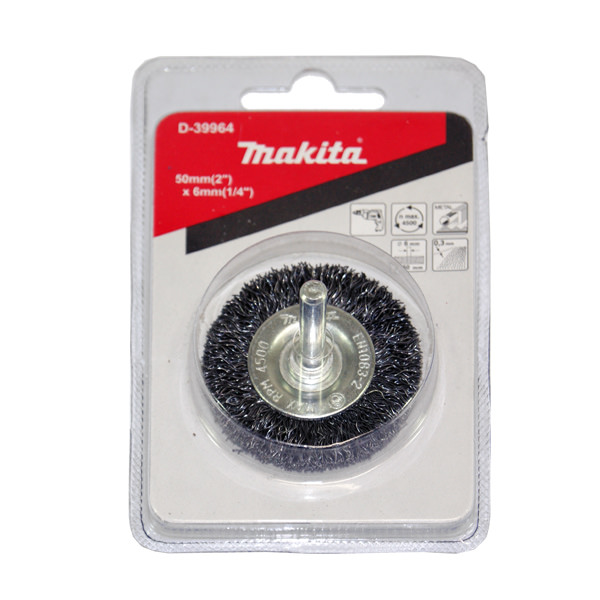Escova Aço Circular 38mm com Haste 1/ 4 D-39958 Makita