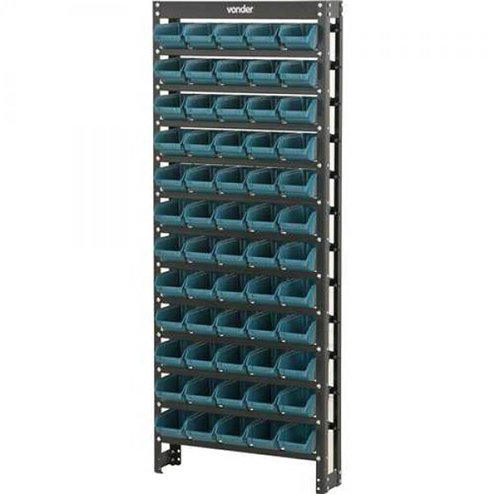 Estante Metálica com gaveteiro 60/3 Azul Vonder