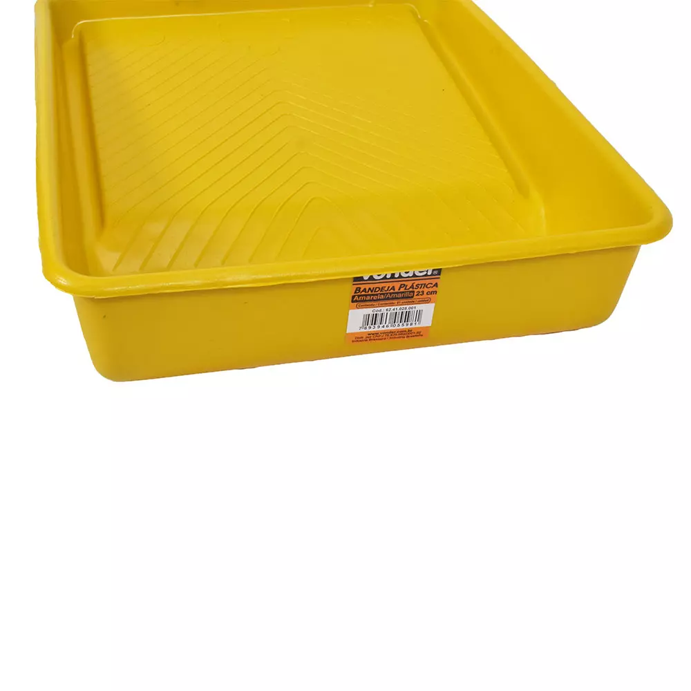 Bandeja Plástica para rolo de 23cm Amarela Vonder