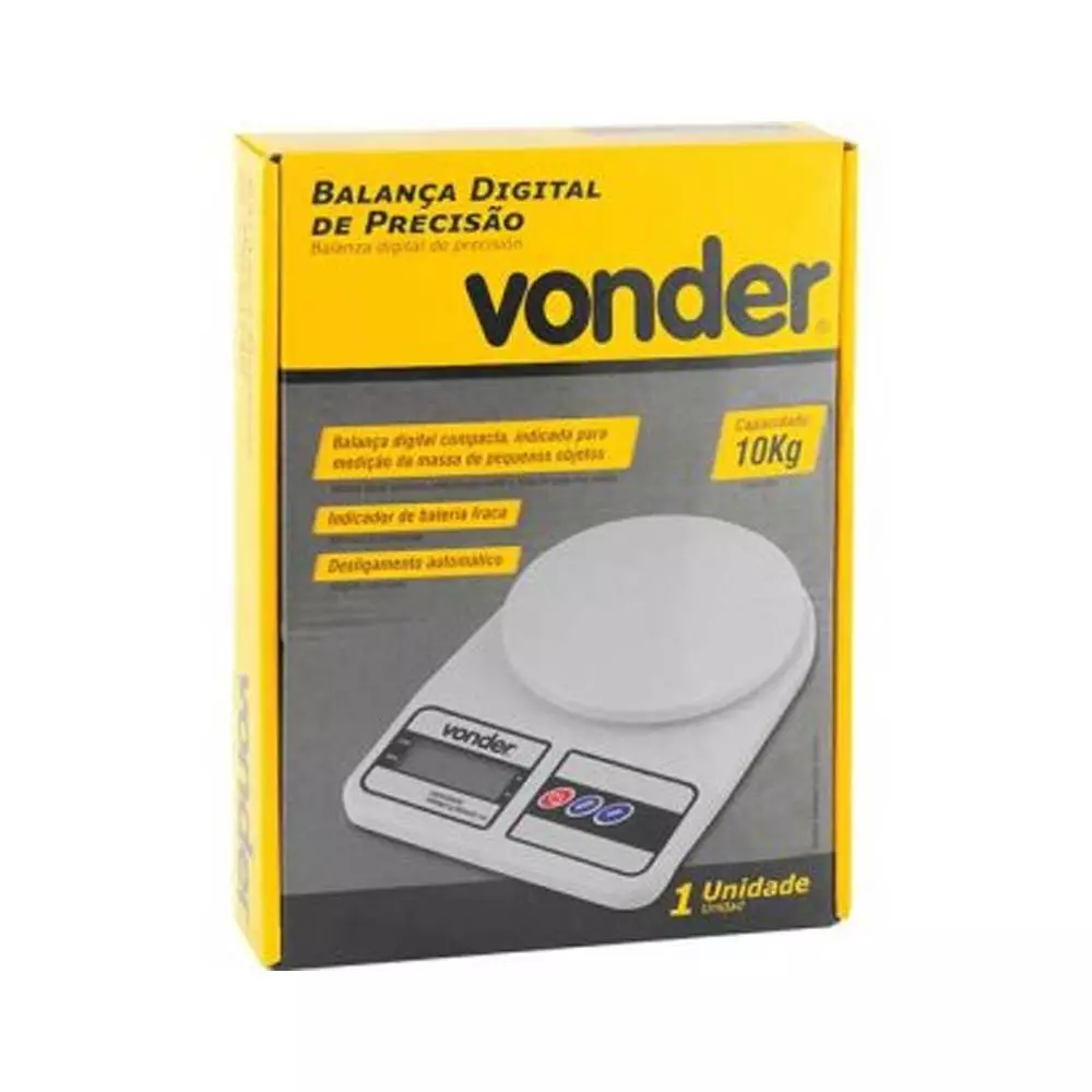 Balança Digital De Precisão 10kg Vonder