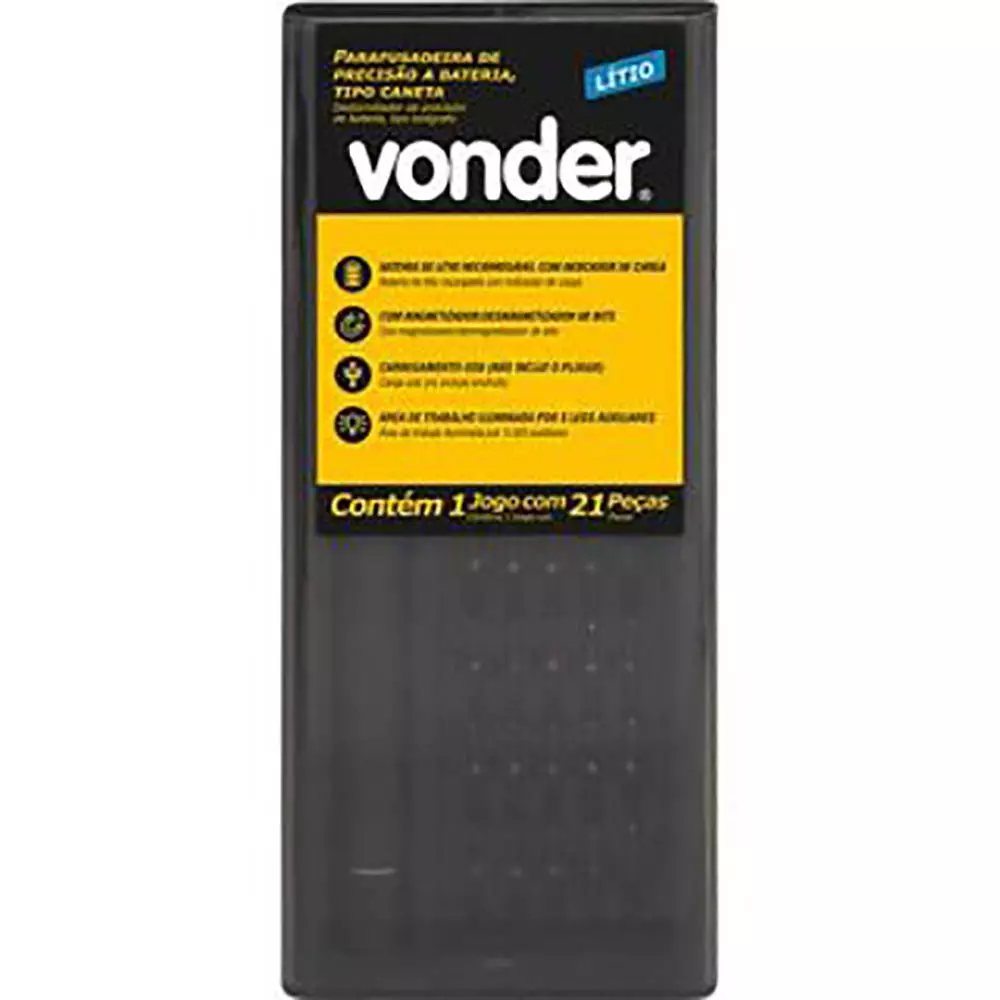 Parafusadeira Precisão à Bateria 3,7v Tipo Caneta Vonder