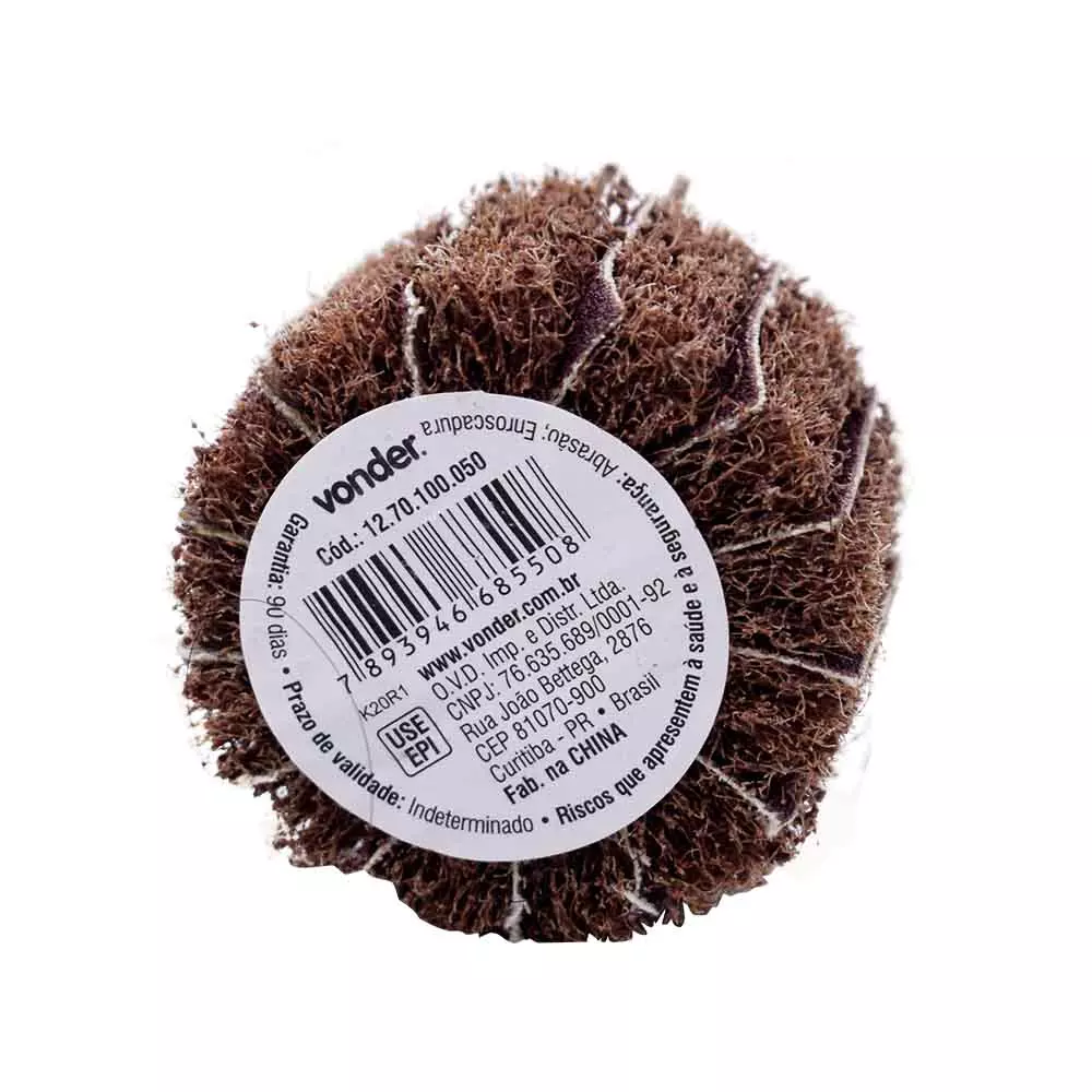 Roda Com Haste Para Remoção e Acabamento 50x30mm G100 Vonder